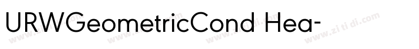 URWGeometricCond Hea字体转换
